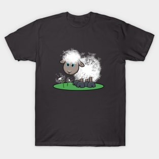 cute sheep on the meadow T-Shirt